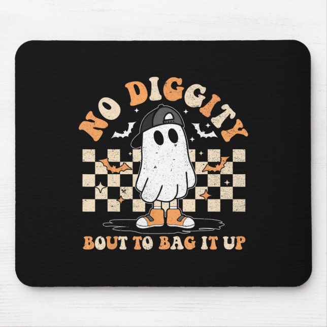Mousepad O Fantasma Do Halloween Não Tem Diggência De Ir Ar (Frente)