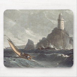 Mousepad O farol dos longships das terras termina,