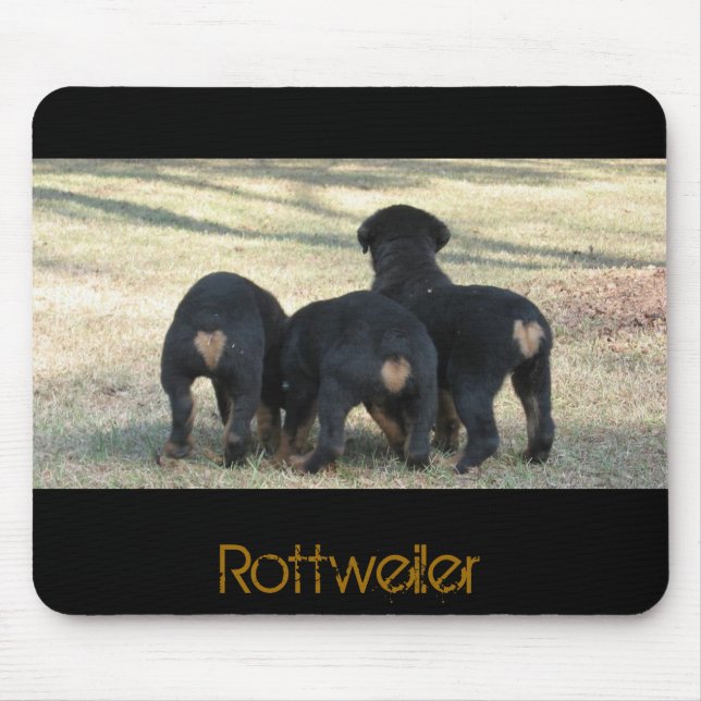 Mousepad O filhote de cachorro cronometra três (Frente)