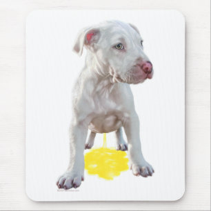 Mousepad O filhote de cachorro do pitbull Piddles OOPS