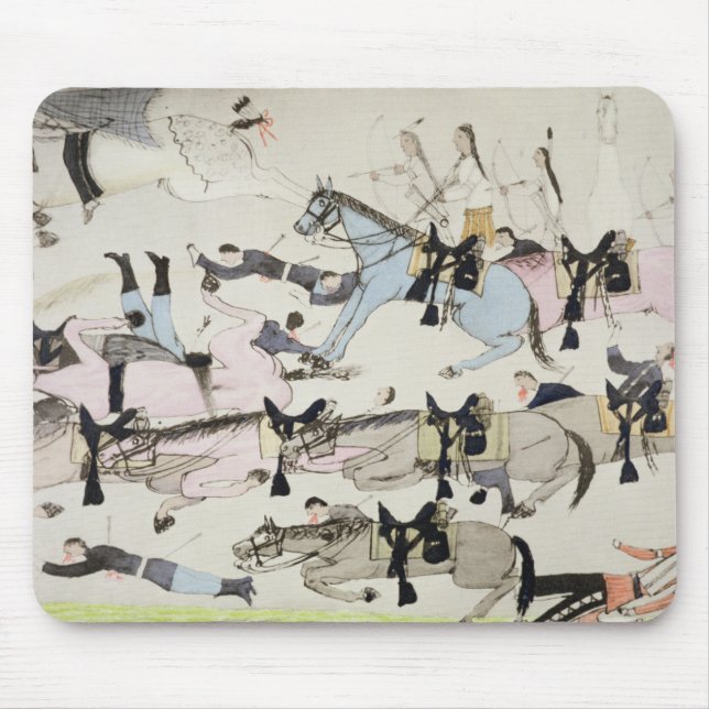 Mousepad O fim da batalha (tinta no papel) (Frente)