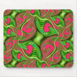 Mousepad O Fractal Gnarl o rosa e o limão