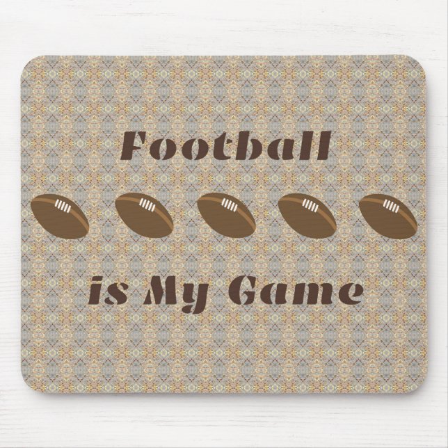 Mousepad O futebol é o meu jogo com futebol (Frente)
