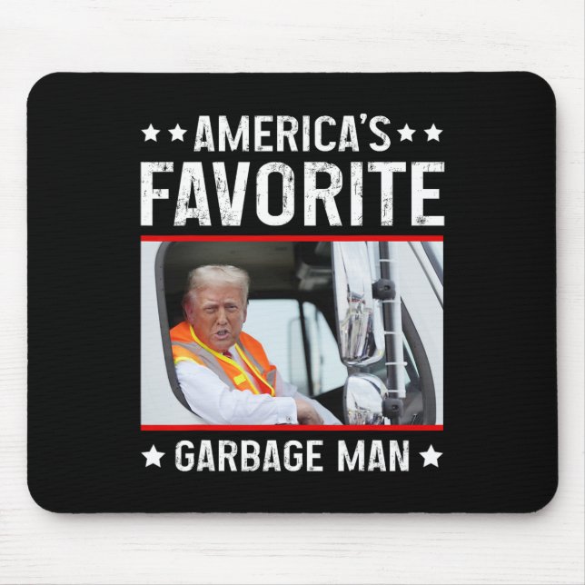 Mousepad O Garge Man Favorito Engraçado Trump Garge Tru (Frente)