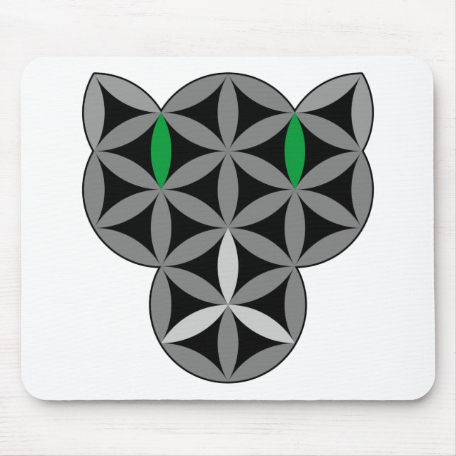 Mousepad O Gato Da Vida - Animais Sagrados 02.Dark (Frente)