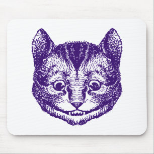 Mousepad O gato de Cheshire cobriu o roxo