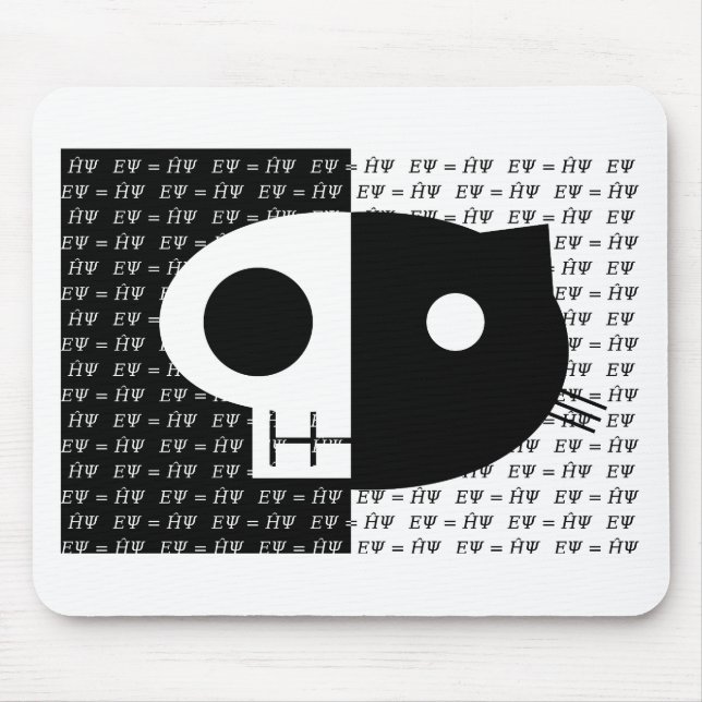 Mousepad O gato de Schrödinger (Frente)