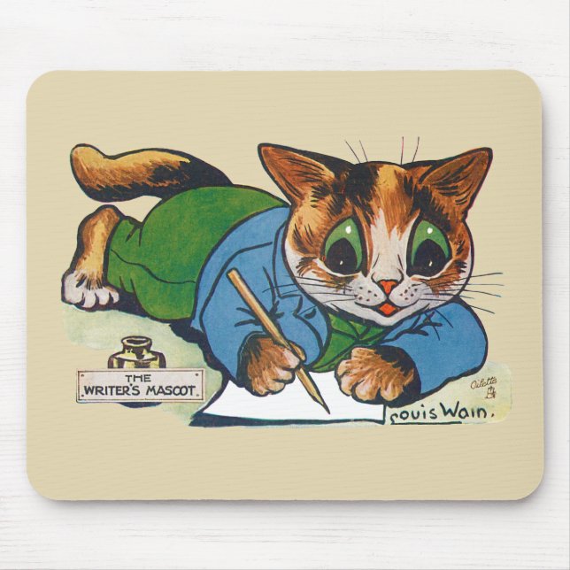 Mousepad O Gato Mascot do Escritor, Louis Wain (Frente)