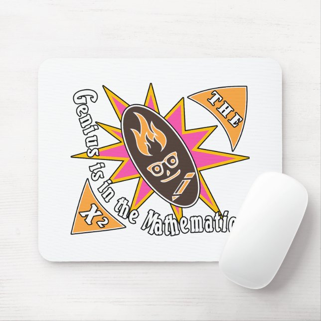 Mousepad O gênio está na matemática (Com mouse)