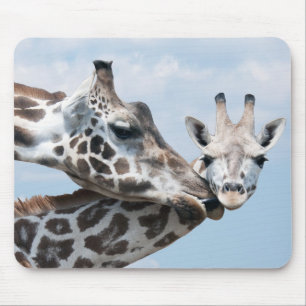 Mousepad O girafa beija sua vitela