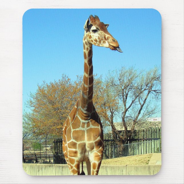 Mousepad O GIRAFA que COLA O é LÍNGUA PARA FORA (Frente)