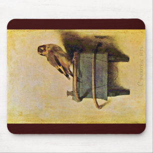 Mousepad O Goldfinch., Puttertje por Carel Fabritius
