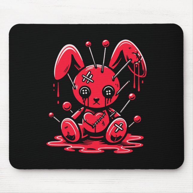 Mousepad O Gótico de Coelho Coelho Coelho Molhado Anime Kaw (Frente)