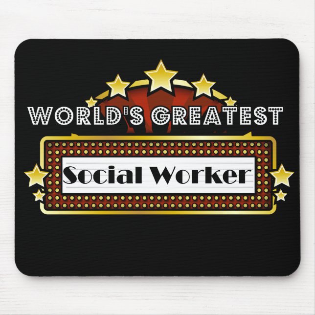 Mousepad O grande assistente social do mundo (Frente)
