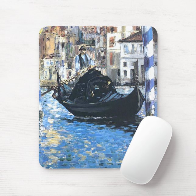 Mousepad O grande canal de Venice Edouard Manet (Com mouse)