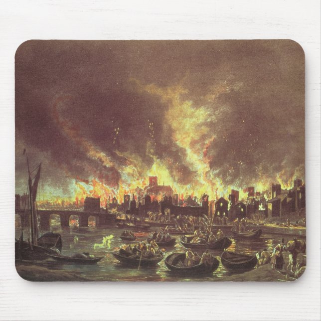 Mousepad O grande fogo de Londres, 1666 (Frente)