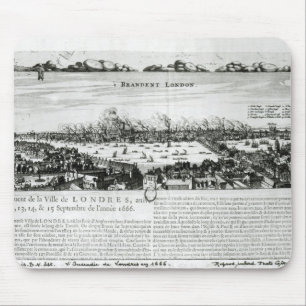 Mousepad O grande fogo de Londres em 1666