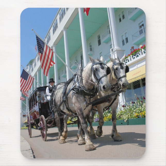 Mousepad O Grande Hotel - Ilha Mackinac, Michigan (Frente)