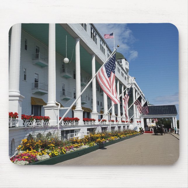 Mousepad O Grande Hotel na Ilha Mackinac, Michigan (Frente)