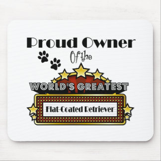 Mousepad O grande Retriever Liso-Revestido do mundo