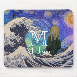 Mousepad O Gritar do Excelente Wave Starry Night