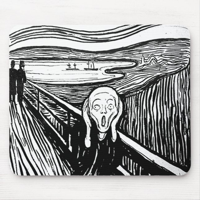 Mousepad O gritar por Edvard Munch (Frente)