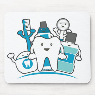 Mousepad O grupo limpo dos dentes