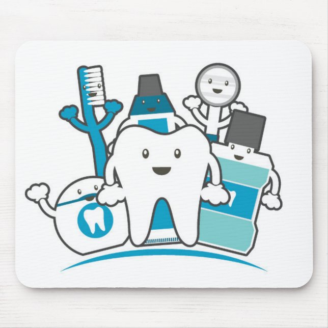 Mousepad O grupo limpo dos dentes (Frente)