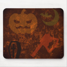 Mousepad O Halloween Assusta-se com o fundo de Eerie