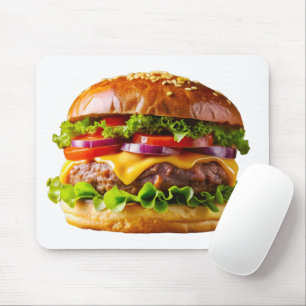 Mousepad O hambúrguer empilhado de SlipperyJoe