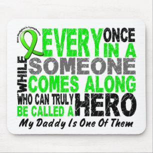 Mousepad O HERÓI de Non-Hodgkins do linfoma VEM AVANTE 1