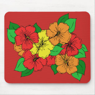 Mousepad O hibiscus floresce ROY
