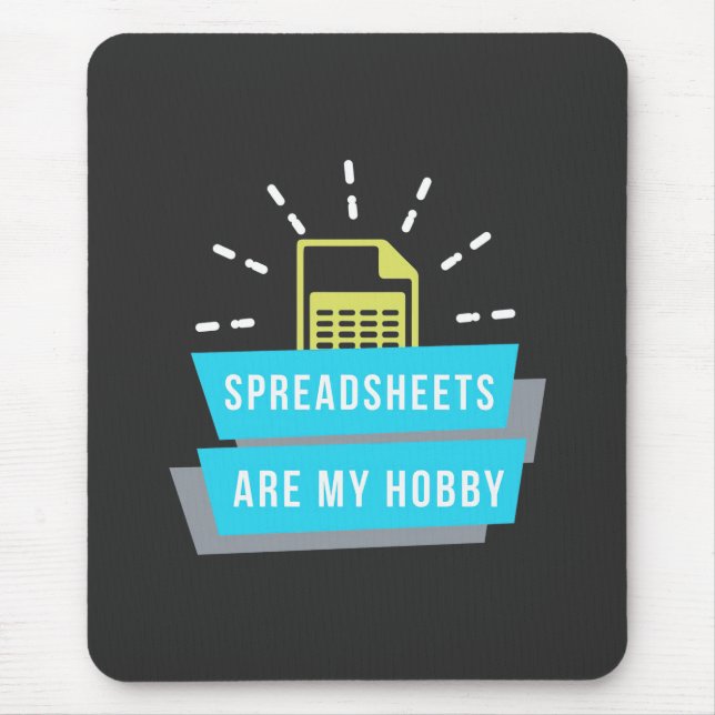 Mousepad O Hobby Contabilista São Planilhas (Frente)