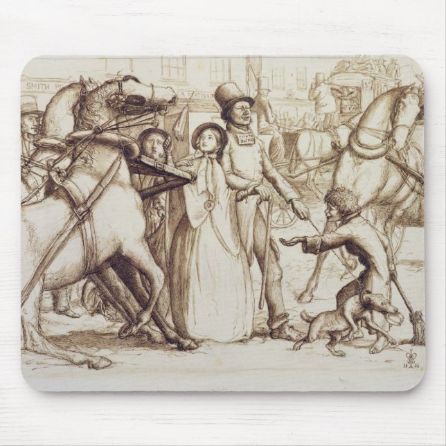 Mousepad O homem cego, 1853 (caneta, tinta, lavagem e (Frente)