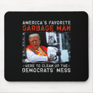 Mousepad O homem favorito do lixo americano aqui para limpa