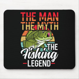 Mousepad O Homem O Mito A Lenda De Pesca Peixes Caça