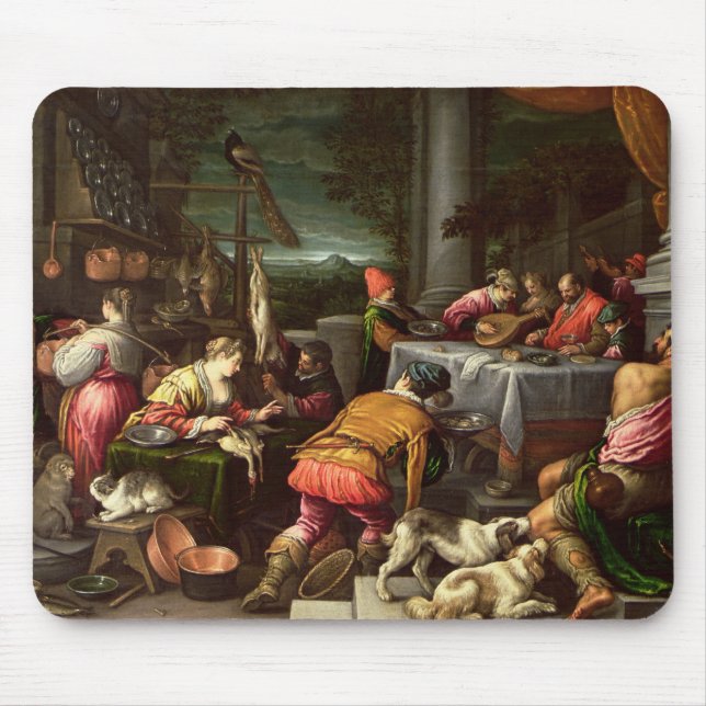 Mousepad O homem rico e o Lazarus, 1590-95 (Frente)