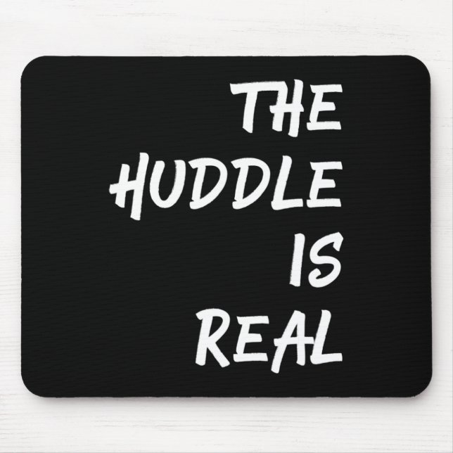 Mousepad O Huddle é um futebol divertido para o outono (Frente)