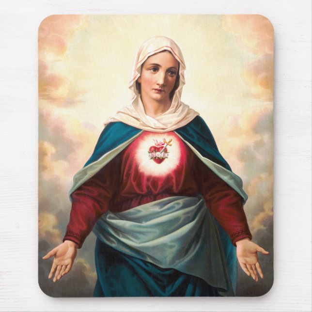 Mousepad O Imaculado Coração de Maria (Frente)