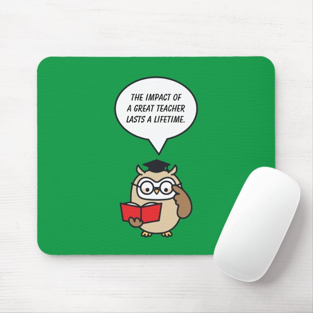 Mousepad O Impacto De Um Professor Excelente Perde A Vida (Com mouse)