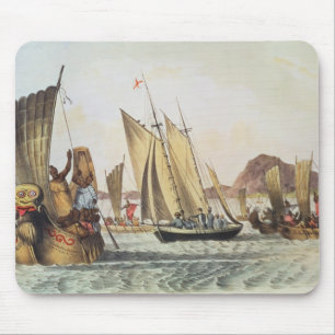 Mousepad O inglês que está sendo dado boas-vindas em terr