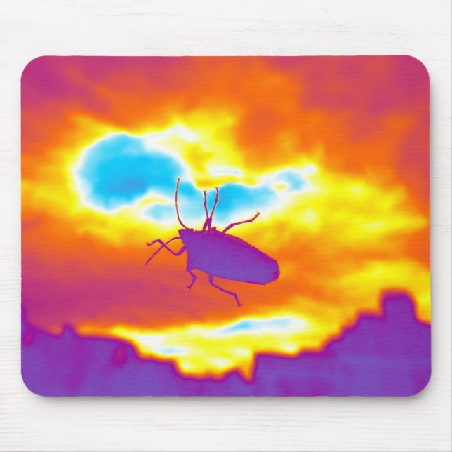 Mousepad O Inseto Psicodélico (Frente)