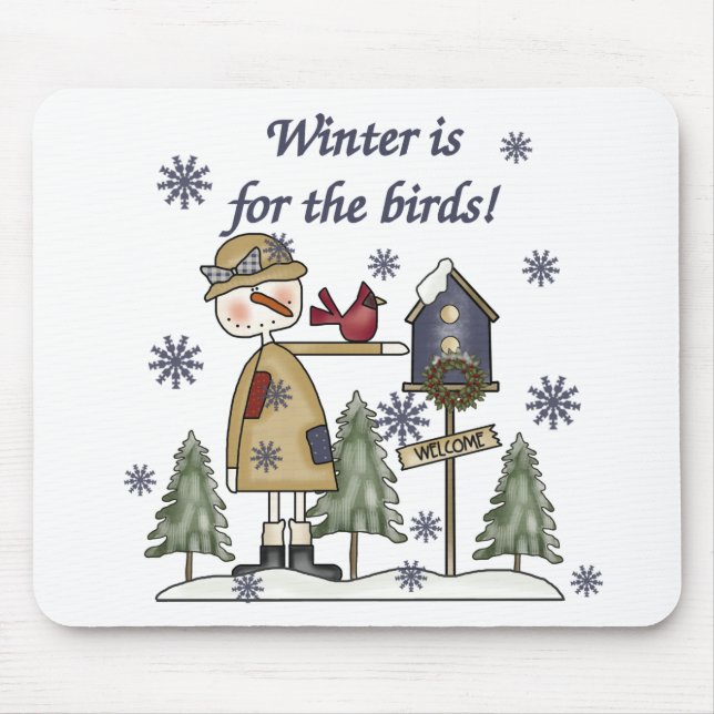 Mousepad O inverno é para as t-shirts e presentes (Frente)