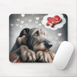 Mousepad O Irlandês Wolfhound Sonhando Com O Steak