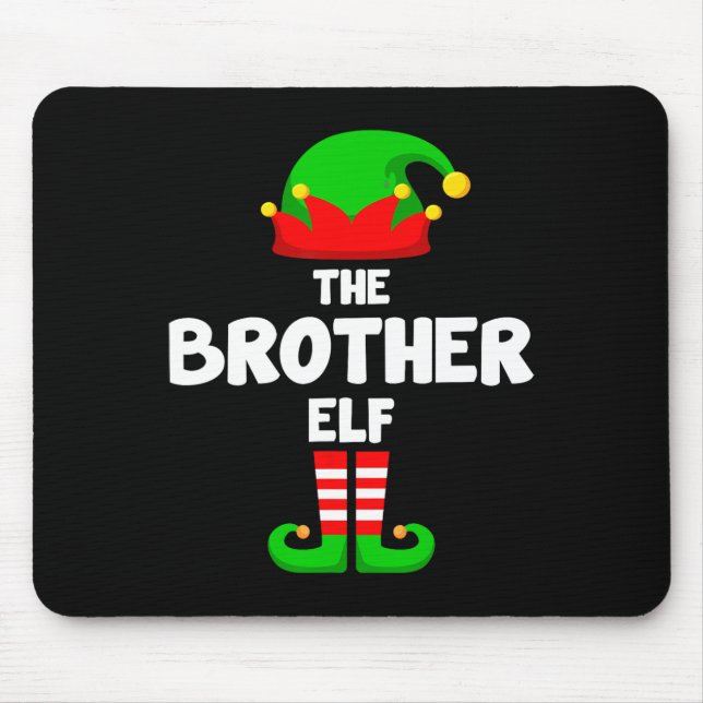 Mousepad O Irmão Elf Engraçado Família de Felicidades de Na (Frente)