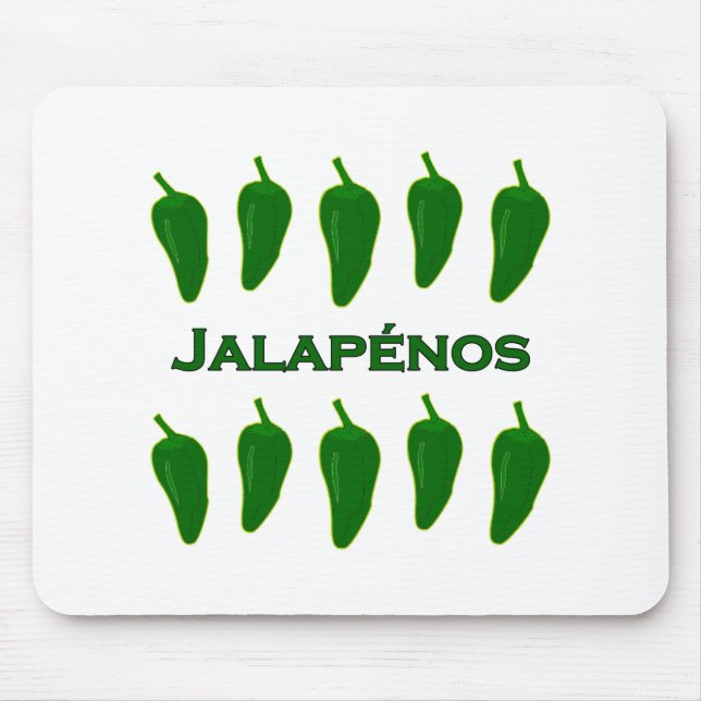Mousepad O Jalapeno salpica (intitulado) (Frente)