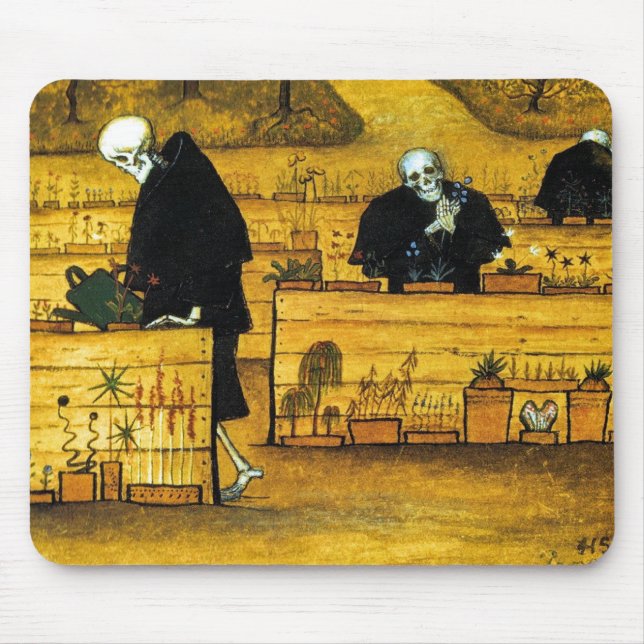 Mousepad O jardim da morte por Hugo Simberg 1896 (Frente)