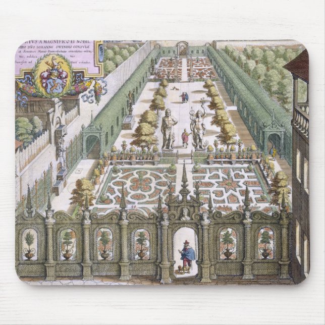 Mousepad O jardim de Burgermeister Schwind, 'de Florile (Frente)
