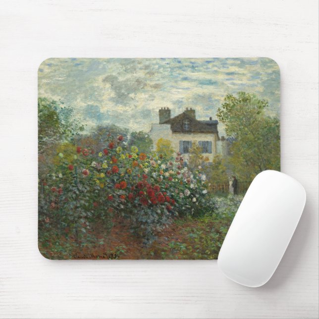 Mousepad O Jardim do Artista em Argenteuil Claude Monet (Com mouse)