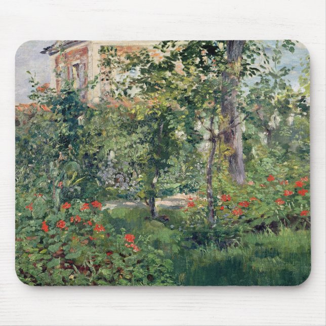 Mousepad O jardim em Bellevue, 1880 (Frente)